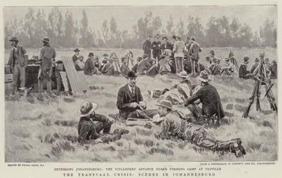 La crisis del Transvaal, escenas en Johannesburgo